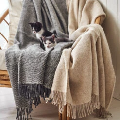 Sandstone Wollen Plaid 130x180 Cm -Beste Meubel Winkel 45453 02 03 2ce8ee333c